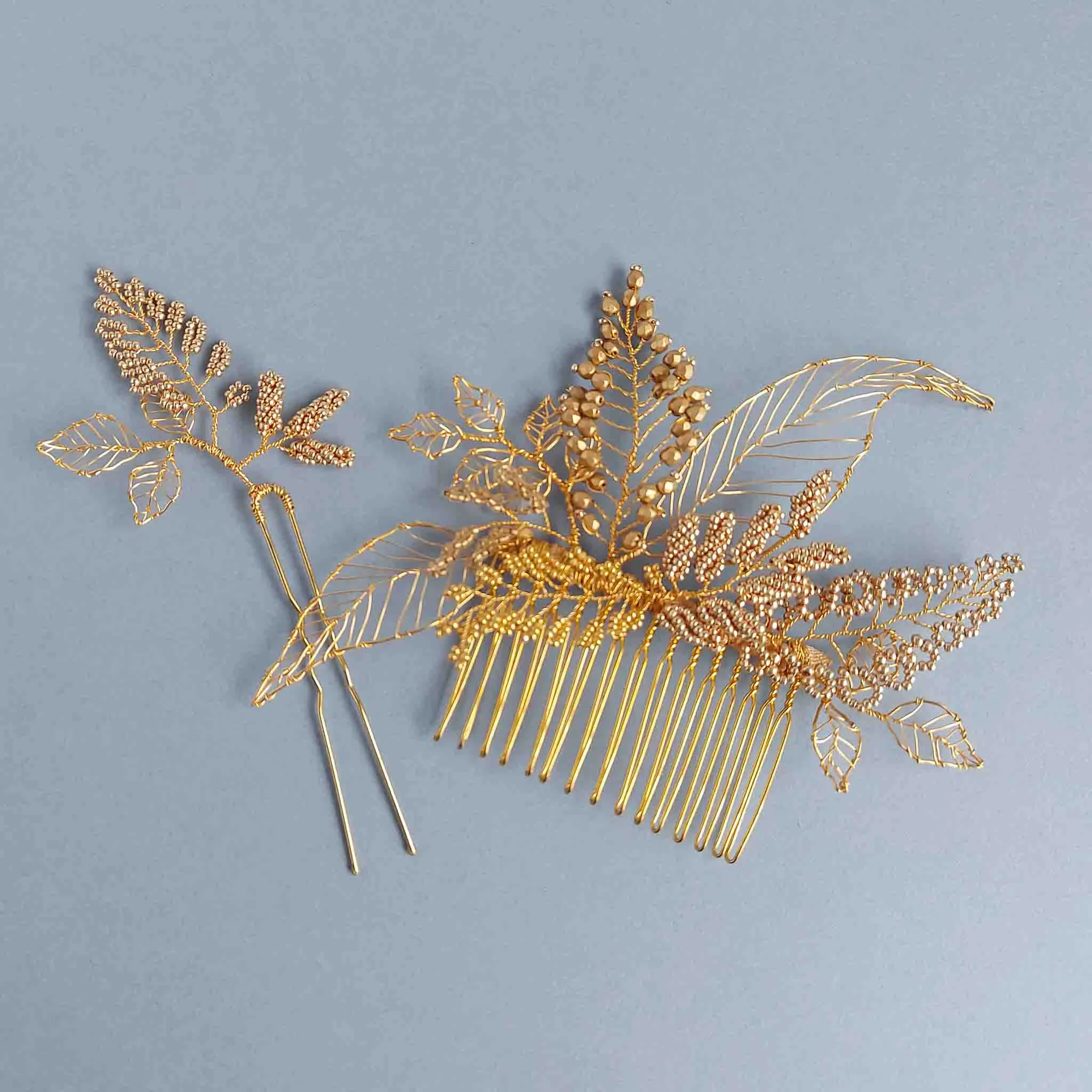 Serena hair comb with one pin set