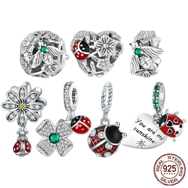 Sterling Silver Green Charm
