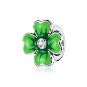 Sterling Silver Green Charm