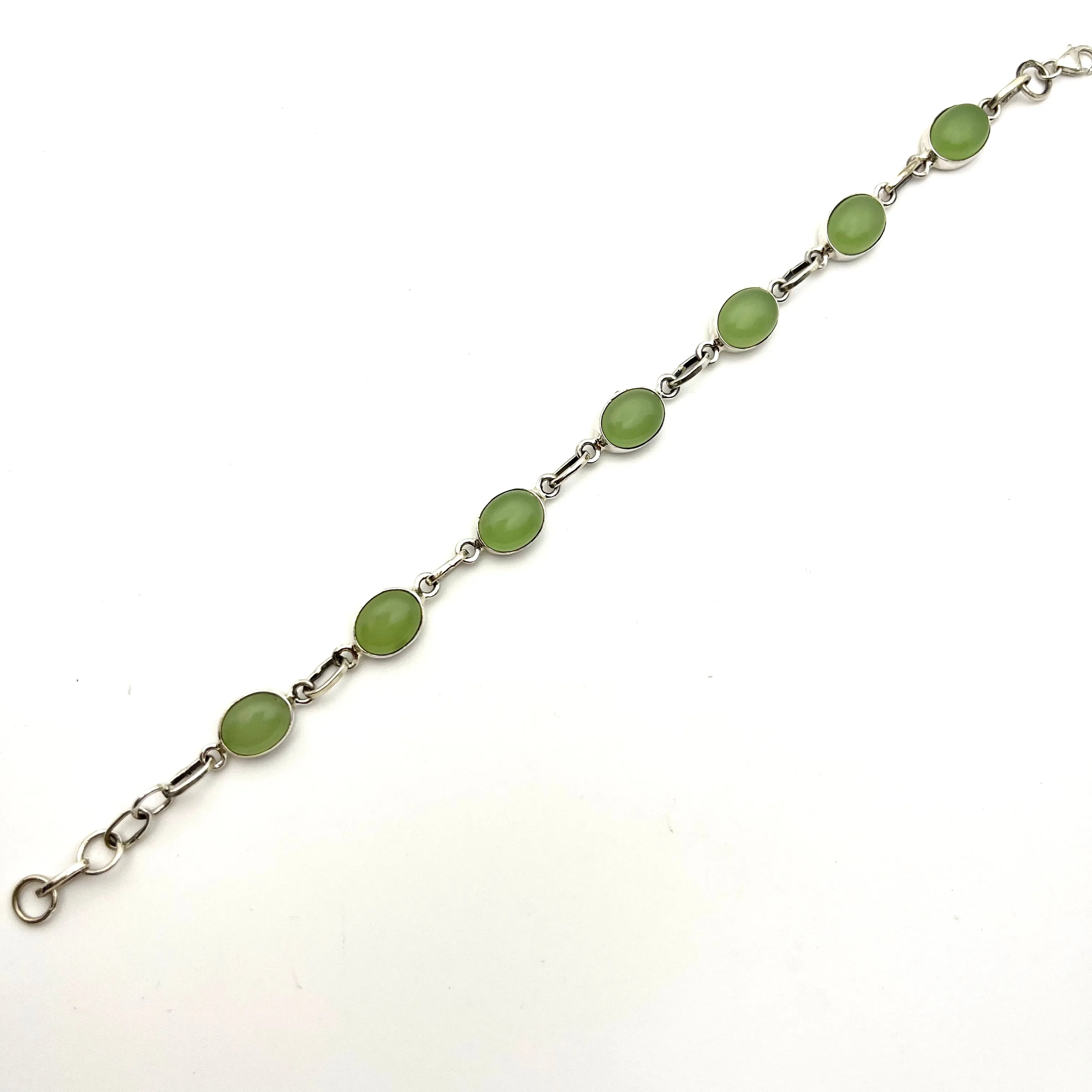 Sterling Silver Jade Bracelet