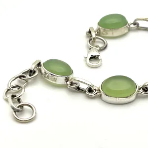 Sterling Silver Jade Bracelet