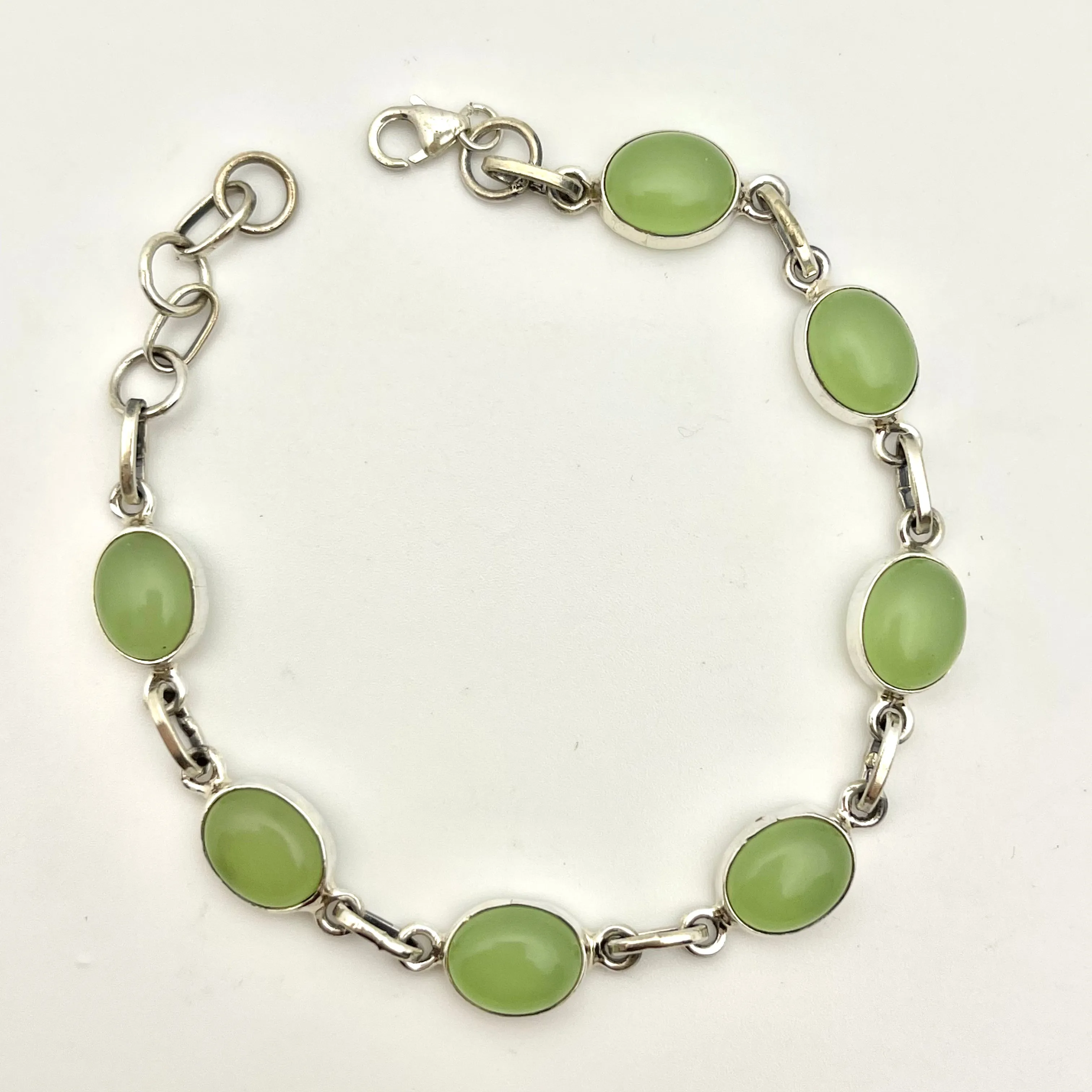 Sterling Silver Jade Bracelet