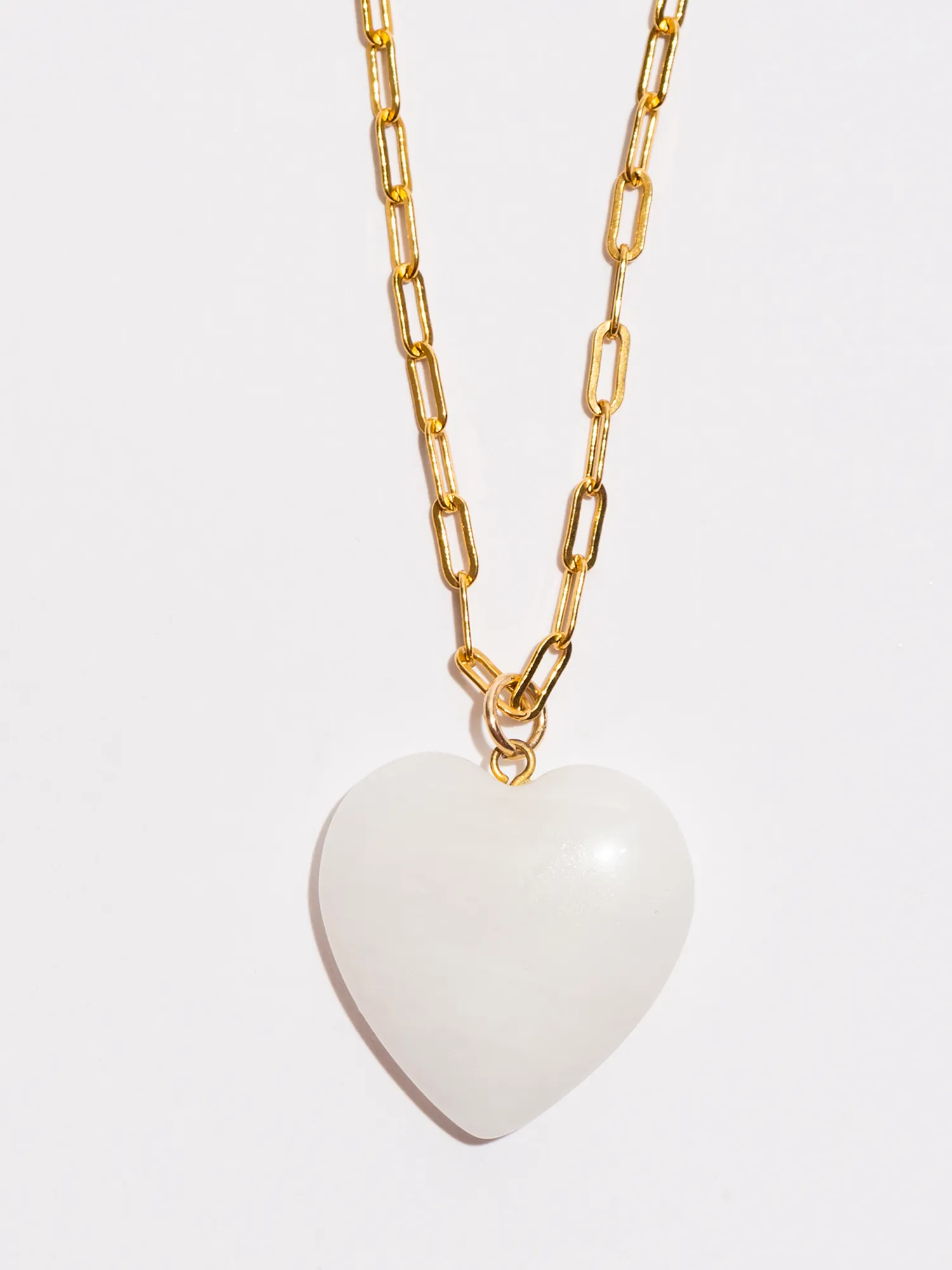 Stevie White Jade Pendant Necklace