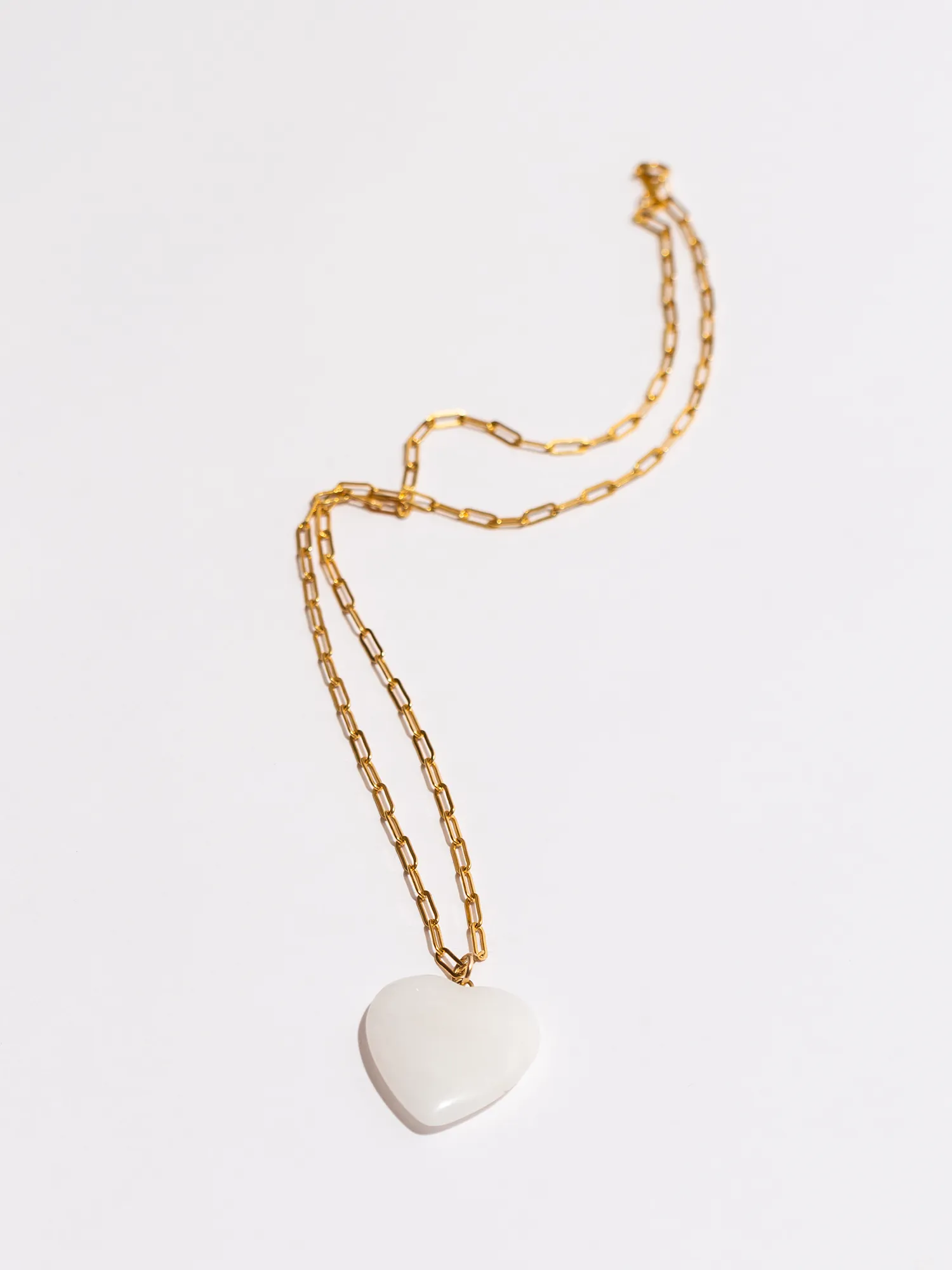 Stevie White Jade Pendant Necklace