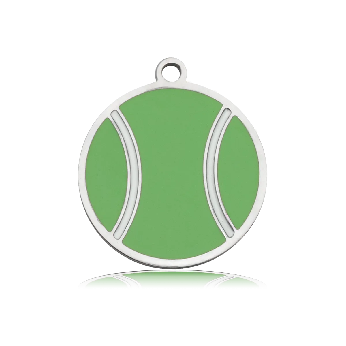 Tennis Ball Charm with Lemonade Jade Charity Bracelet