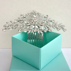 Vintage Style Art Nouveau Bridal Hair Comb, Rhinestone Crystal Wedding Hair Comb, Wedding Headpiece, Bridal Hair Piece, Wedding Hair Jewelry