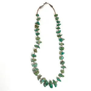 Vintage Turquoise  Nugget Necklace
