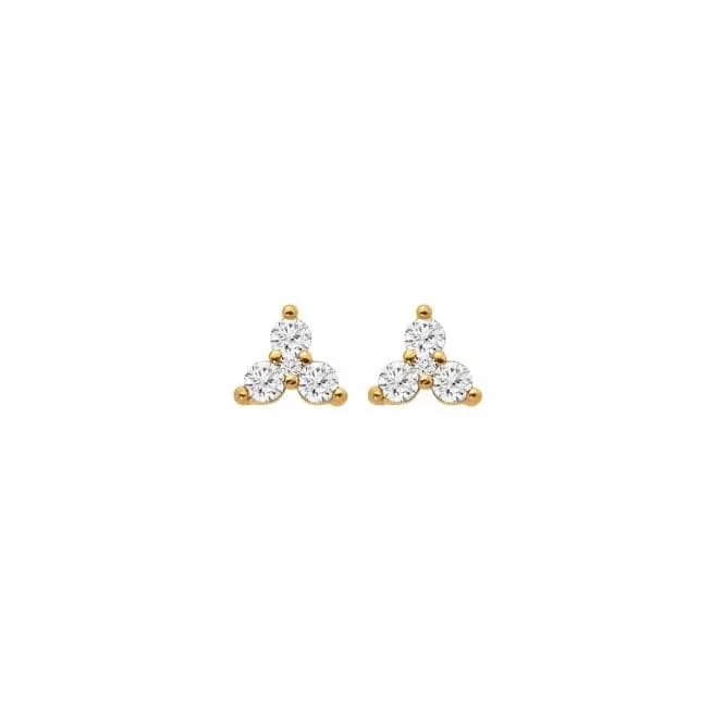 White Topaz Stud Earrings DE759